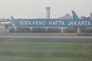Leaving Jakarta Airport for Perth